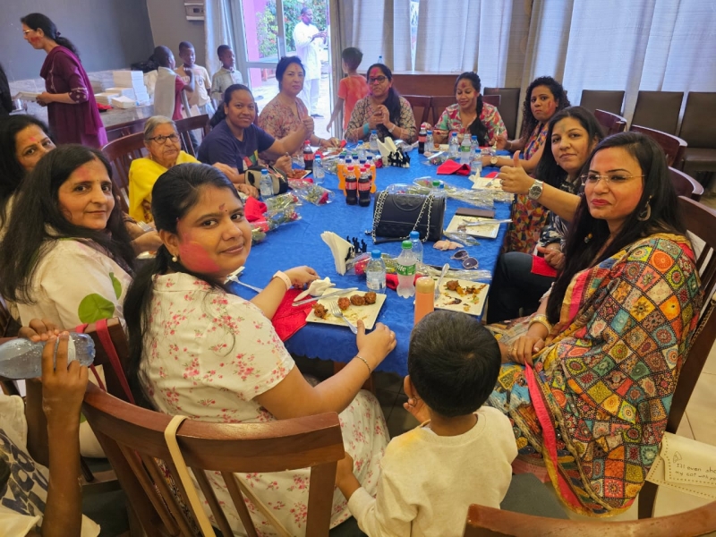 Holi festival celebration in yoaunde cameroun